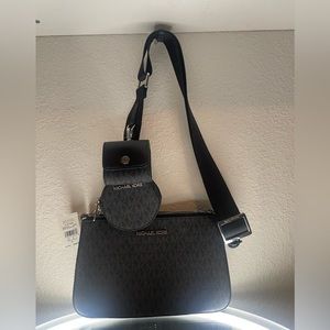 Michael Kors Black Tech Crossbody